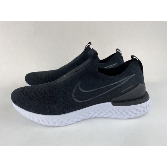 Nike Epic Phantom React Flyknit Black White Men's Sneakers Shoes BV0417 001 - Picture 10 of 12